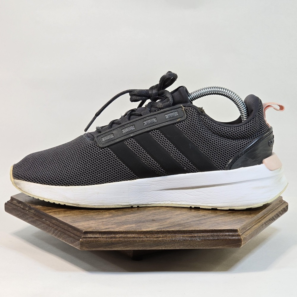 Adidas Shoes Womens Size 8.5 Black Gray Cloudfoam Super Running Athletic H00654 - Picture 8 of 10